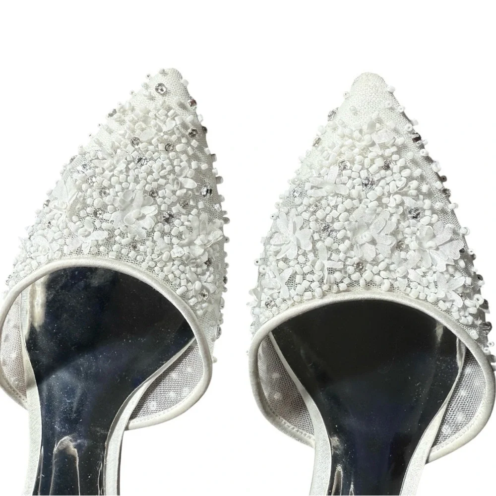 Badgley Mischka Carissa Pointed Toe Flat Size 9 - Picture 9 of 15